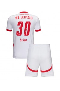 RB Leipzig Benjamin Sesko #30 Babytruitje Thuis tenue Kind 2024-25 Korte Mouw (+ Korte broeken)